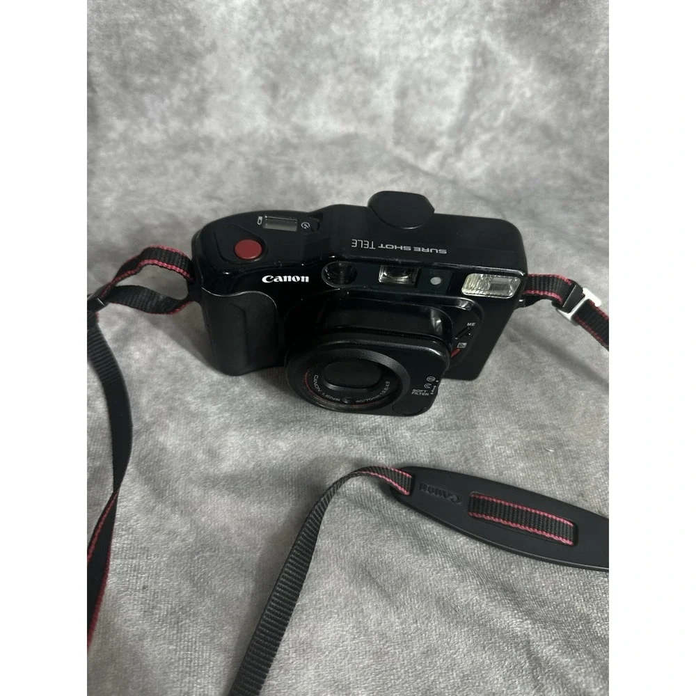Canon Sure Shot 80 Tele Date 35mm Point & Shoot Film Camera Untested